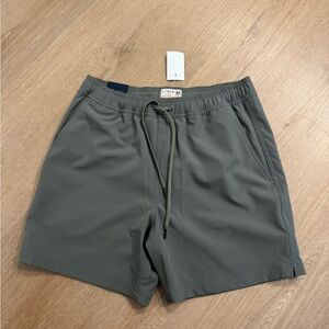 J. Crew Olive Green Flex Swimwear 7” inseam New with tags. NwT Small